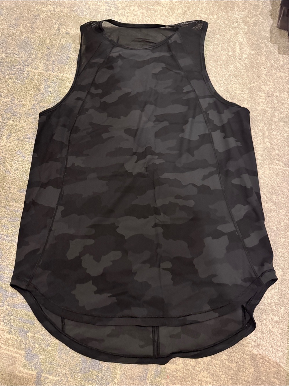 Lululemon Women’s Black Camo Sleeveless Performance Tank